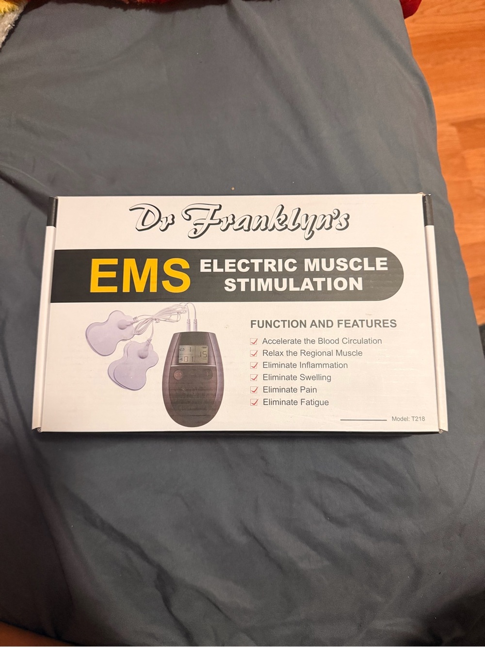 Dr Franklyn's EMS Electric Muscle Stimulation Unit - White & Black